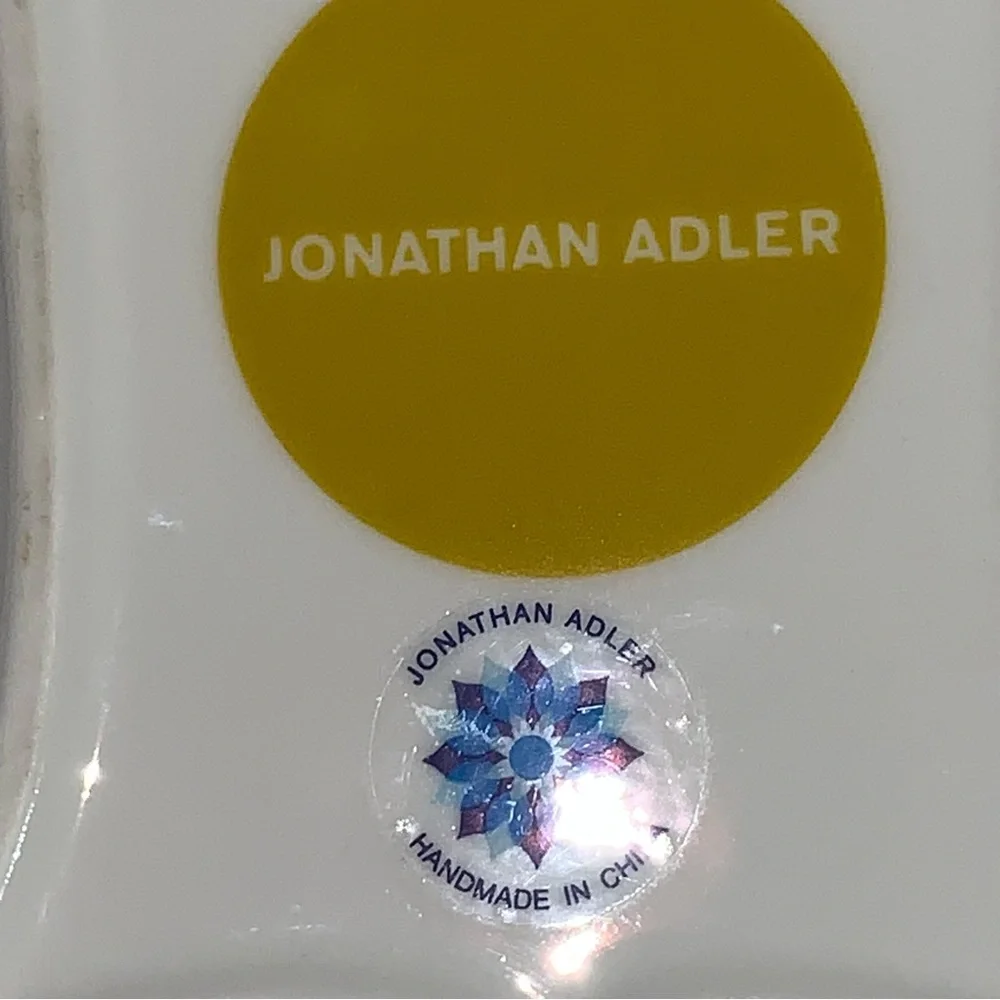 JONATHAN ADLER zebra throw rug TRINKET / key / JEWELERY dish